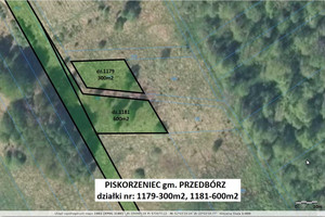 Działka na sprzedaż 600m2 radomszczański Przedbórz Piskorzeniec - zdjęcie 3