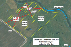 Działka na sprzedaż częstochowski Dąbrowa Zielona Dąbek - zdjęcie 3