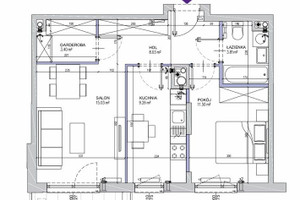 Mieszkanie na sprzedaż 54m2 Warszawa Mokotów Bokserska - zdjęcie 2