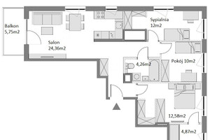 Mieszkanie na sprzedaż 82m2 Warszawa Ursus Aleksandra Prystora - zdjęcie 2