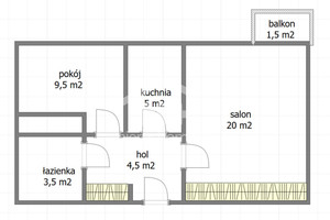 Mieszkanie na sprzedaż 43m2 Warszawa Włochy Stare Włochy Fasolowa - zdjęcie 2