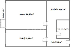 Mieszkanie na sprzedaż 37m2 Warszawa Mokotów Wierzbno Wojciecha Żywnego - zdjęcie 3