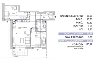 Mieszkanie na sprzedaż 58m2 Warszawa Mokotów Ksawerów Obrzeżna - zdjęcie 2