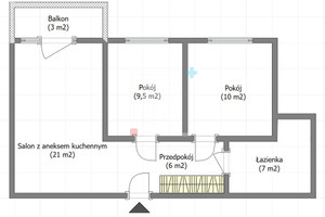 Mieszkanie na sprzedaż 54m2 Warszawa Ursynów Natolin Aleja Komisji Edukacji Narodowej - zdjęcie 2