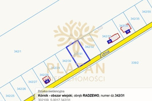 Działka na sprzedaż 820m2 poznański Kórnik Radzewo Żytnia - zdjęcie 3