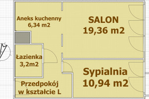 Mieszkanie na sprzedaż 43m2 Kielce - zdjęcie 2