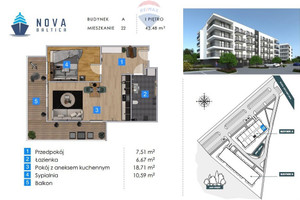 Mieszkanie na sprzedaż 44m2 kołobrzeski Kołobrzeg Artyleryjska - zdjęcie 2