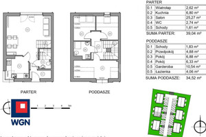 Dom na sprzedaż 74m2 wejherowski Wejherowo Orle Wesoła - zdjęcie 1