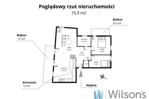 Mieszkanie na sprzedaż 76m2 Warszawa Wawer Bursztynowa - zdjęcie 3