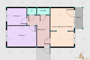 Mieszkanie na sprzedaż 63m2 Kraków Nowa Huta os. 2 Pułku Lotniczego - zdjęcie 2