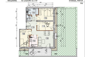 Mieszkanie na sprzedaż 68m2 Wrocław Krzyki Księże Małe Księska - zdjęcie 3