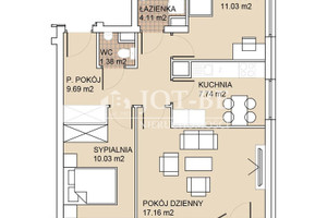 Mieszkanie na sprzedaż 62m2 Wrocław Psie Pole Zakrzów Zofii Gumińskiej - zdjęcie 2