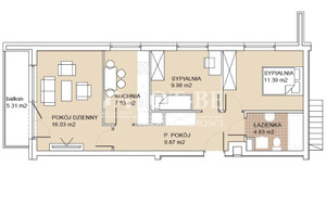 Mieszkanie na sprzedaż 60m2 Wrocław Psie Pole Zakrzów Odolanowska - zdjęcie 2