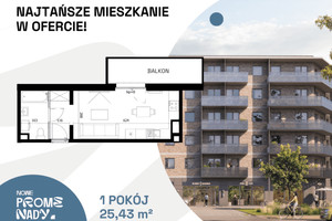 Mieszkanie na sprzedaż 26m2 Wrocław Śródmieście Nadodrze ul. Czesława Miłosza - zdjęcie 1