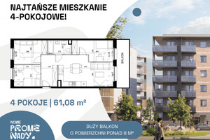 Mieszkanie na sprzedaż 62m2 Wrocław Śródmieście Nadodrze ul. Czesława Miłosza - zdjęcie 1