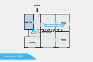 Mieszkanie na sprzedaż 43m2 malborski Malbork Gabriela Narutowicza - zdjęcie 1