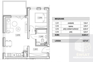 Mieszkanie na sprzedaż 44m2 Szczecin Żelechowa - zdjęcie 2