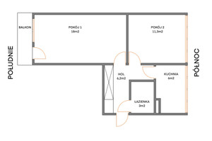 Mieszkanie na sprzedaż 45m2 Łódź Bałuty Antoniego Mackiewicza - zdjęcie 3