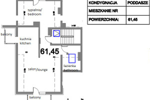 Mieszkanie do wynajęcia 61m2 Kraków Kołodziejska - zdjęcie 2