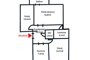 Mieszkanie na sprzedaż 66m2 malborski Malbork Grunwaldzka - zdjęcie 2