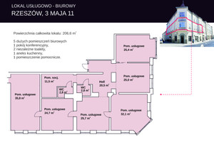 Komercyjne do wynajęcia 206m2 Rzeszów 3 Maja - zdjęcie 3