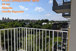 Nowe 3 pokoje, balkon, 56 m2 Różanka