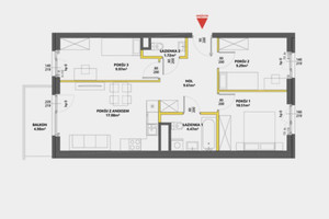 Balkon | 4 pokoje | Łazienka + WC