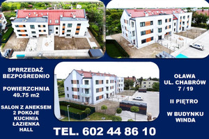 Oława 3 pokoje-IIpiętro-49.75 m2-balkon-winda-po odbiorach-SPRZEDAŻ BEZPOŚREDNIO