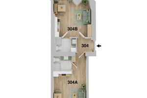 Mieszkanie 49,87m², winda - Krakowski Kazimierz