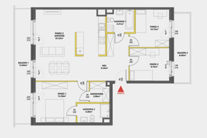 22,5m2 balkonów| 4 pokoje | 2 łazienki | Garderoba