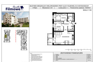 Mieszkanie na sprzedaż, 59 m², 3 pokoje Bydgoszcz Bartodzieje-Skrzetusko-Bielawki Bartodzieje