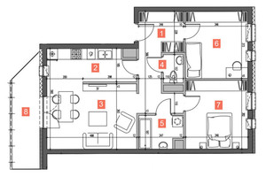 Nałęczowska | 2026r | 3 pokoje | 69m2 | balkon