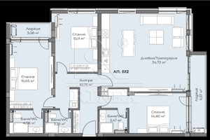 Mieszkanie na sprzedaż 152m2 Западен/Zapaden - zdjęcie 1