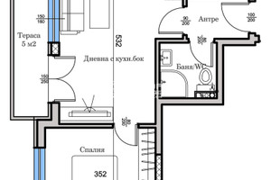 Mieszkanie na sprzedaż 55m2 Център, Широк Център-Изток/Centar, Shirok Centar-Iztok - zdjęcie 2