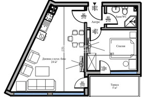 Mieszkanie na sprzedaż 61m2 Въстанически, Коматевско шосе/Vastanicheski, Komatevsko shose - zdjęcie 3