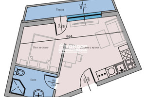 Mieszkanie na sprzedaż 46m2 Кършияка, Новотел Пловдив/Karshiaka, Novotel Plovdiv - zdjęcie 2