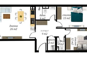 Mieszkanie na sprzedaż 115m2 Въстанически, Коматевско шосе/Vastanicheski, Komatevsko shose - zdjęcie 2