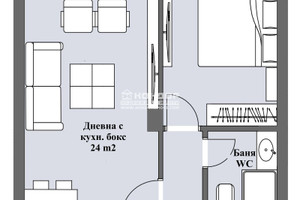 Mieszkanie na sprzedaż 68m2 Център, Широк Център/Centar, Shirok Centar - zdjęcie 2