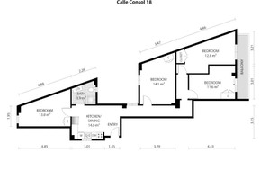 Mieszkanie do wynajęcia 70m2 Walencja Carrer Consol - zdjęcie 1