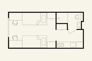 Mieszkanie do wynajęcia 18m2 Na Zátorách - zdjęcie 2