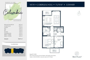 Mieszkanie do wynajęcia 74m2 Berlin Columbiadamm - zdjęcie 2