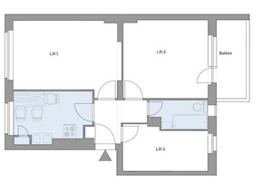 Mieszkanie do wynajęcia 64m2 Berlin Lauterberger Straße - zdjęcie 1