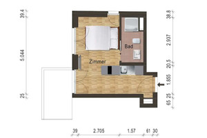 Mieszkanie do wynajęcia 22m2 Berlin Brunnenstraße - zdjęcie 1