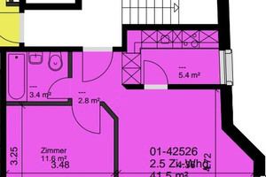 Mieszkanie do wynajęcia 42m2 Murbacherst.16/Winkelriedst. - zdjęcie 2