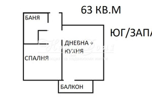 Mieszkanie na sprzedaż 63m2 Кайсиева градина/Kaysieva gradina - zdjęcie 1