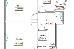 Mieszkanie na sprzedaż 44m2 - zdjęcie 2