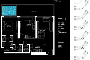 Mieszkanie na sprzedaż 70m2 Dubaj Jumeirah Lake Towers, Dubai, - zdjęcie 2