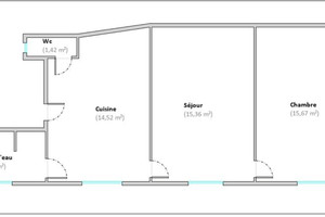 Mieszkanie na sprzedaż 50m2 Île-de-France Paris - zdjęcie 1