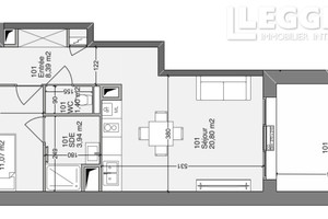 Mieszkanie na sprzedaż 45m2 - zdjęcie 3