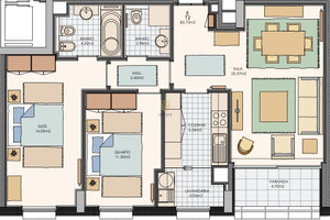 Mieszkanie do wynajęcia 84m2 Porto Matosinhos Porto, Matosinhos, Matosinhos e Leça da Palmeira, Portugal - zdjęcie 2